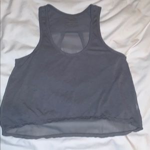 Happy Hour Crop Tank with Sheer Back